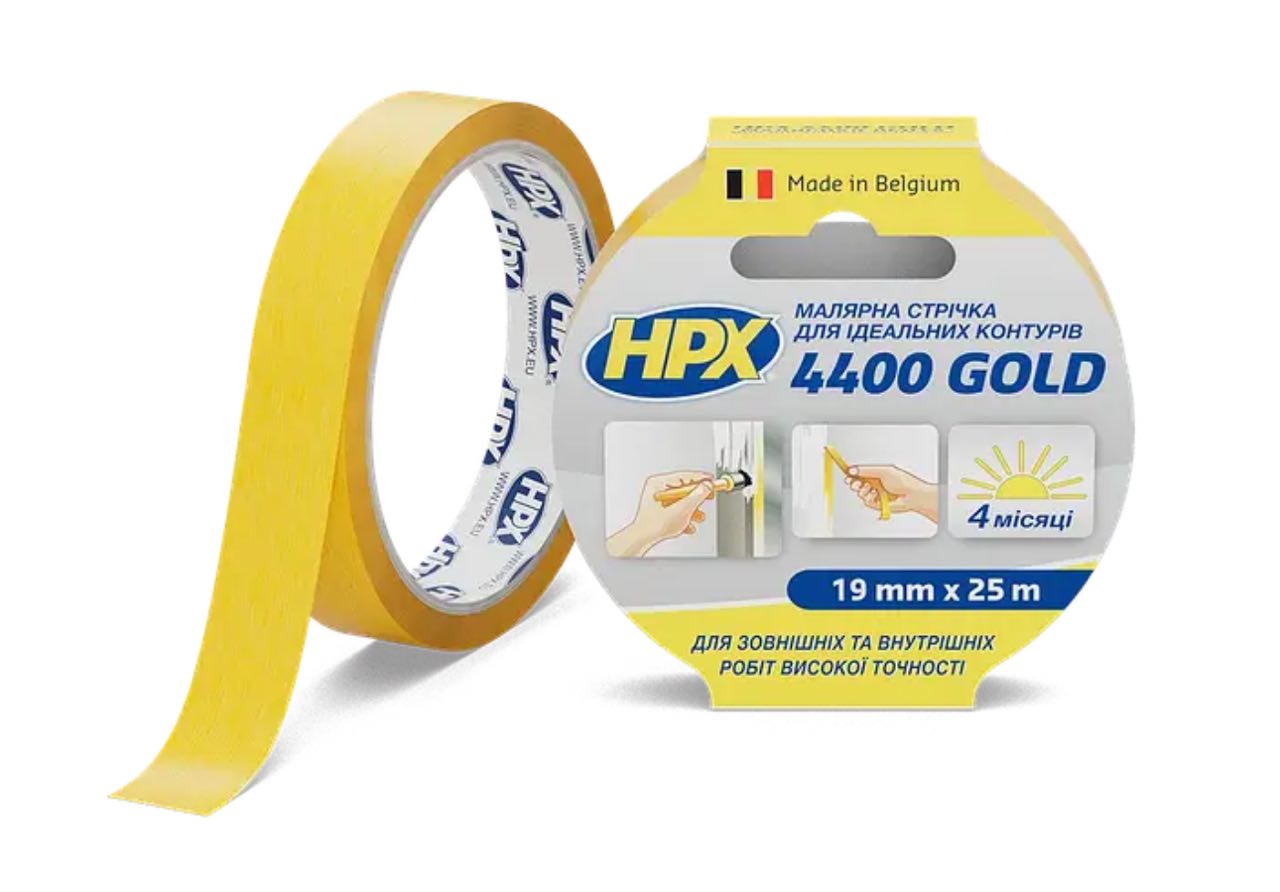 Малярна стрічка HPX4400 100С 19мм х 25м