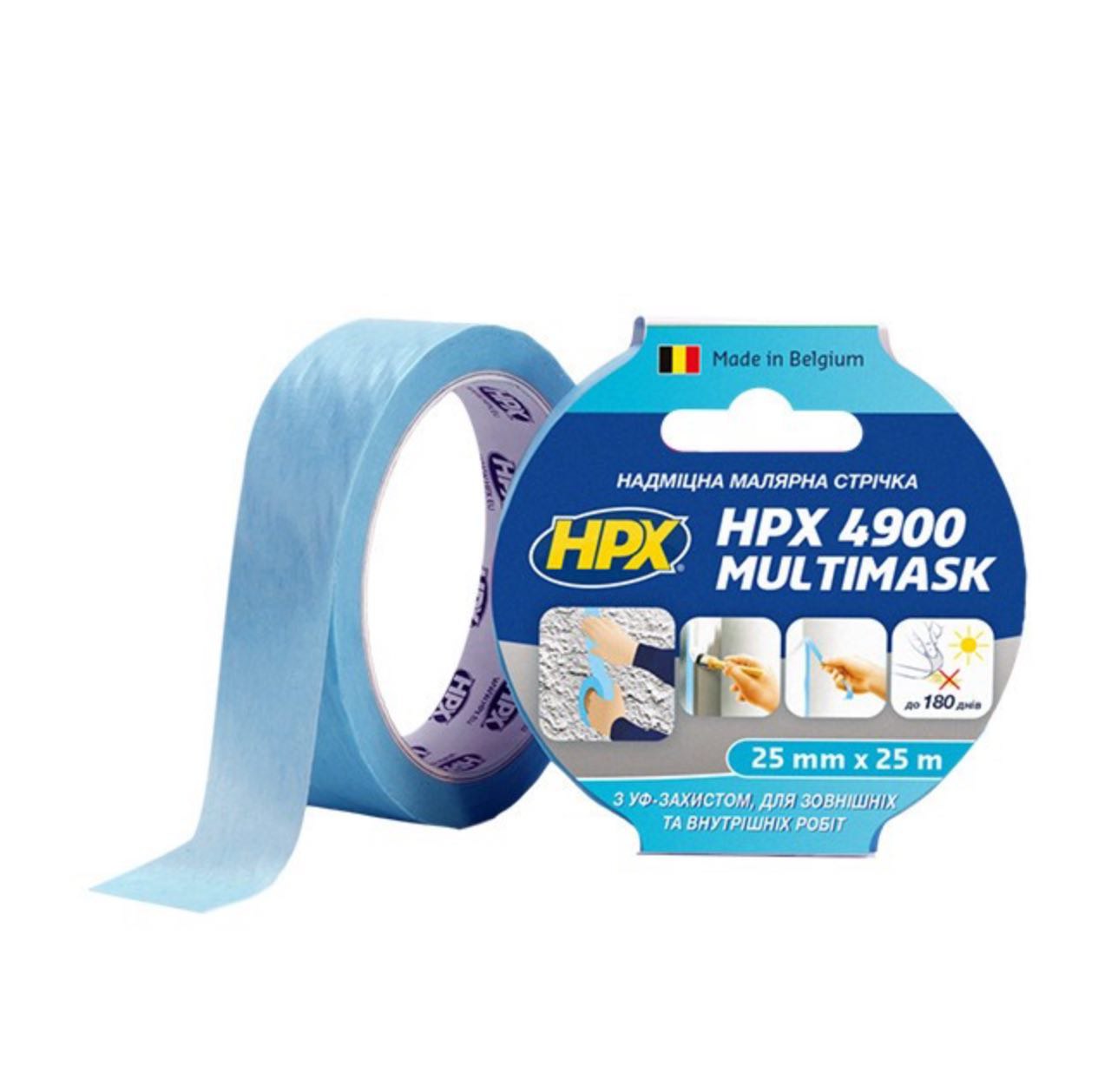 Малярна стрічка HPX4900 MULTIMASK 120C 25мм х 25м